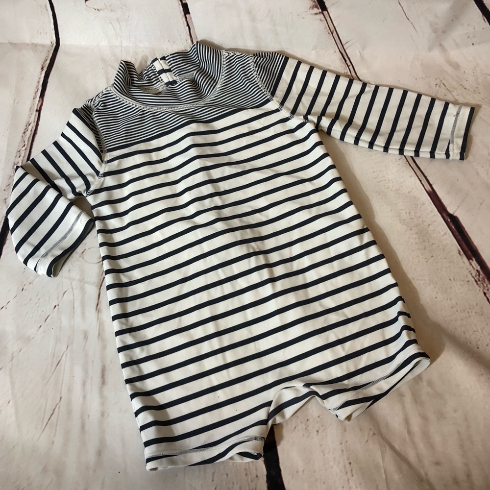 Retro one-piece Gap baby rash-guard